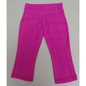 Lululemon Women's Sz 6 Neon Pink Athletic Yoga Capri Pants